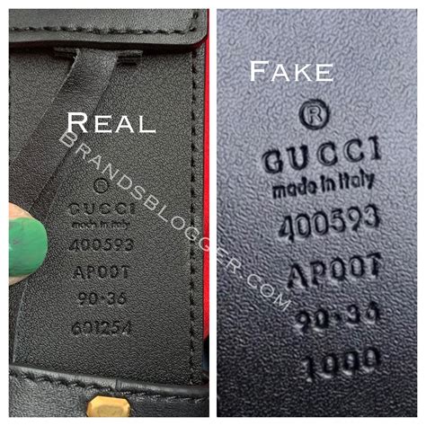 how to spot a fake gucci belt serial number|gucci marmont belt identification.